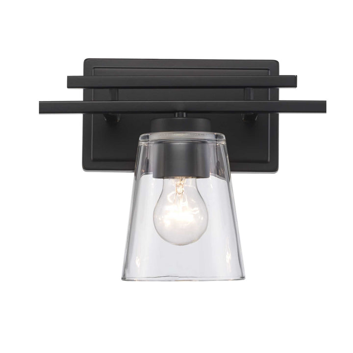Trans Globe 3-Light Iris Wall Vanity Traprerd - Black