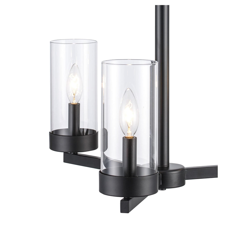 Trans Globe 3-Light Meadowlark Chandelier - Black