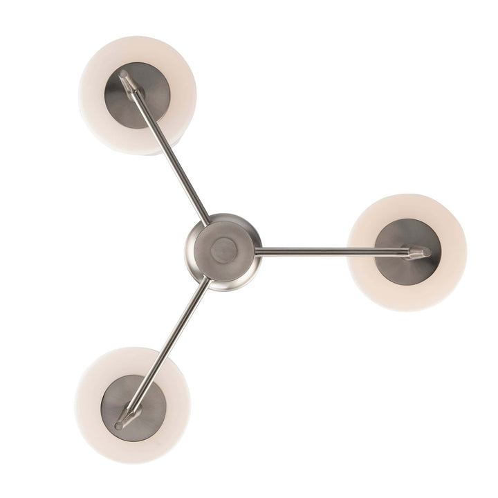 Trans Globe 3 -Light Mini Chandelier - White