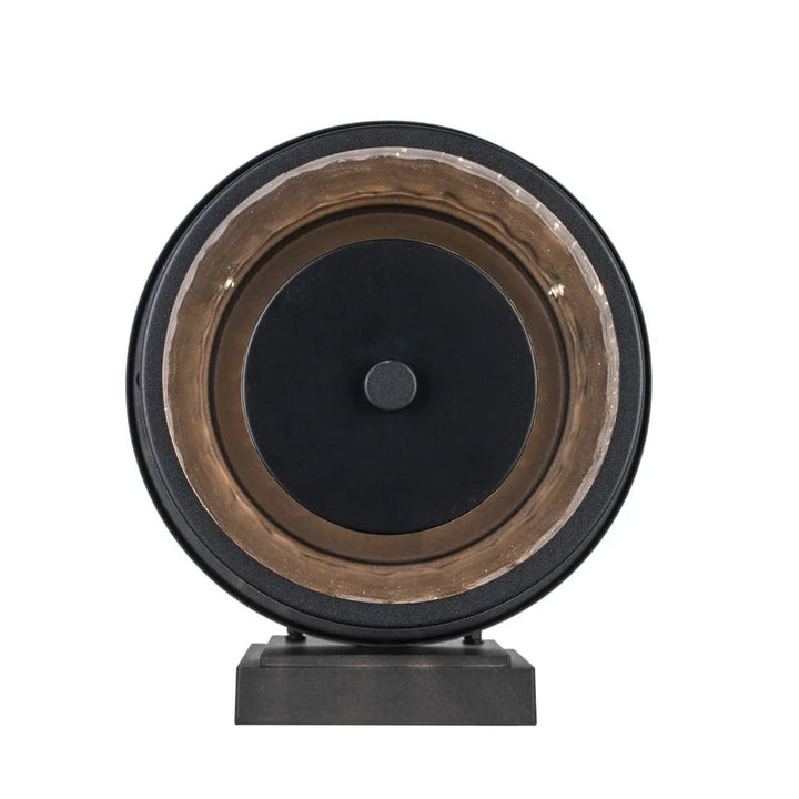 Trans Globe 3 Lt Out Wall Clear Fulted- Black