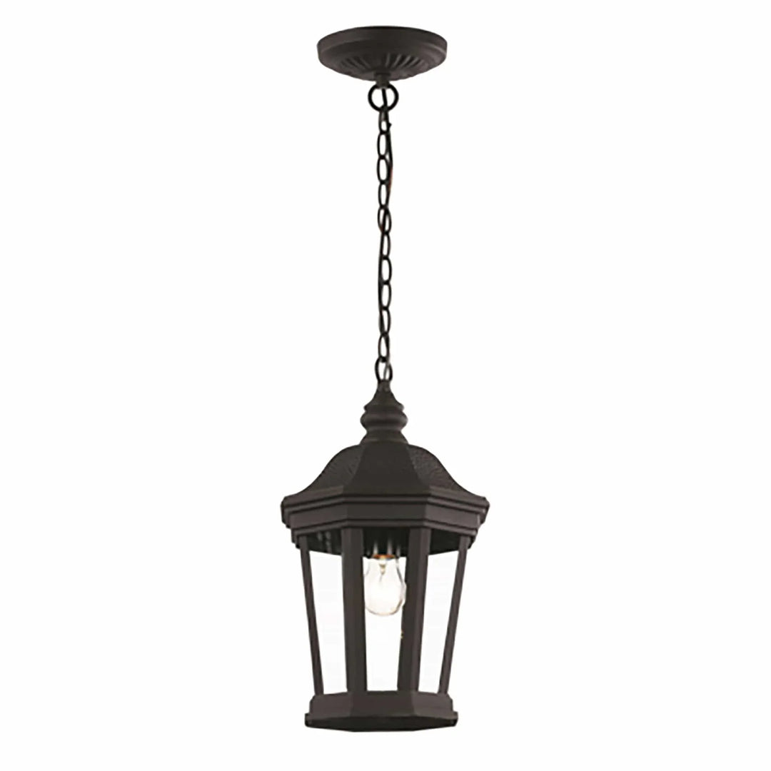 Trans Globe 3 Lt Out Wall Clear Fulted- Black