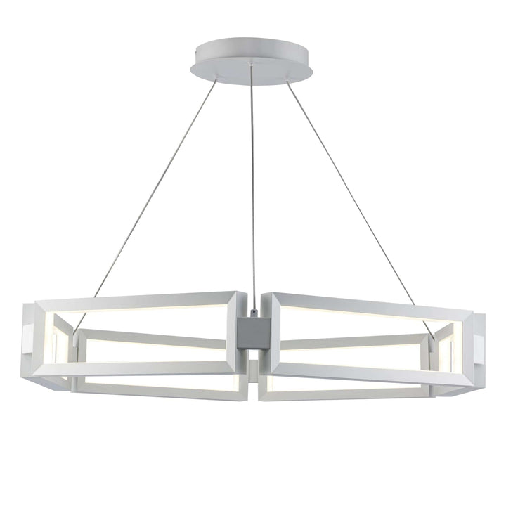 Trans Globe 35.7" Nightingale Modern Rectangle LED - White