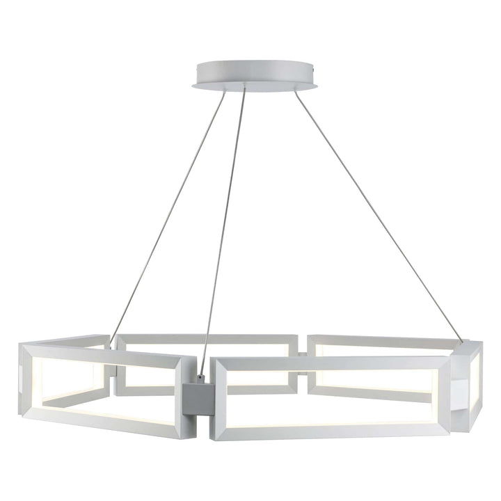 Trans Globe 35.7" Nightingale Modern Rectangle LED - White