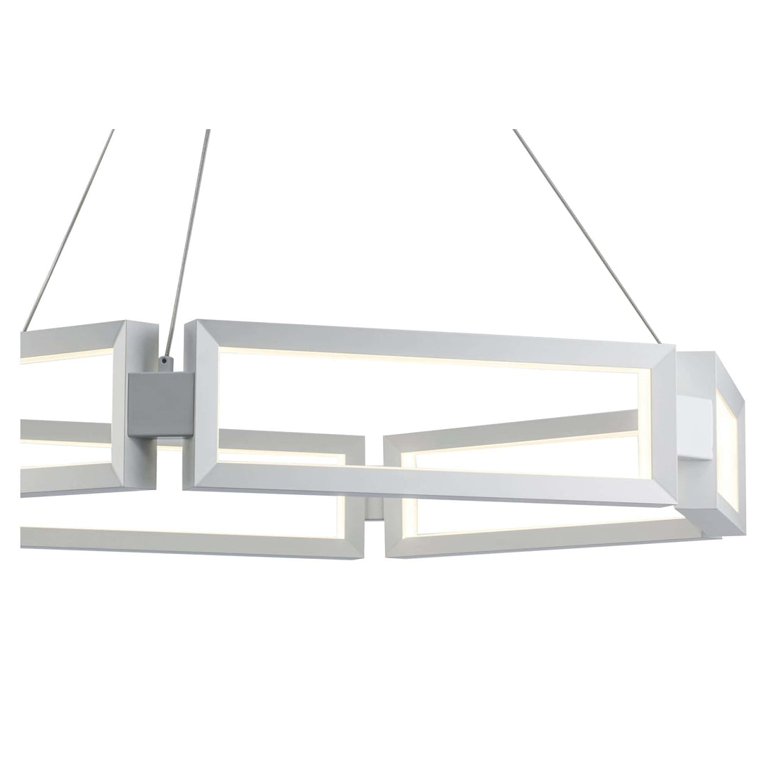 Trans Globe 35.7" Nightingale Modern Rectangle LED - White