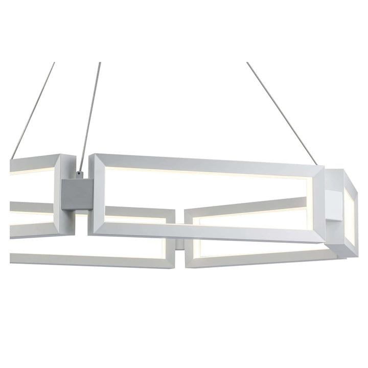 Trans Globe 35.7" Nightingale Modern Rectangle LED - White