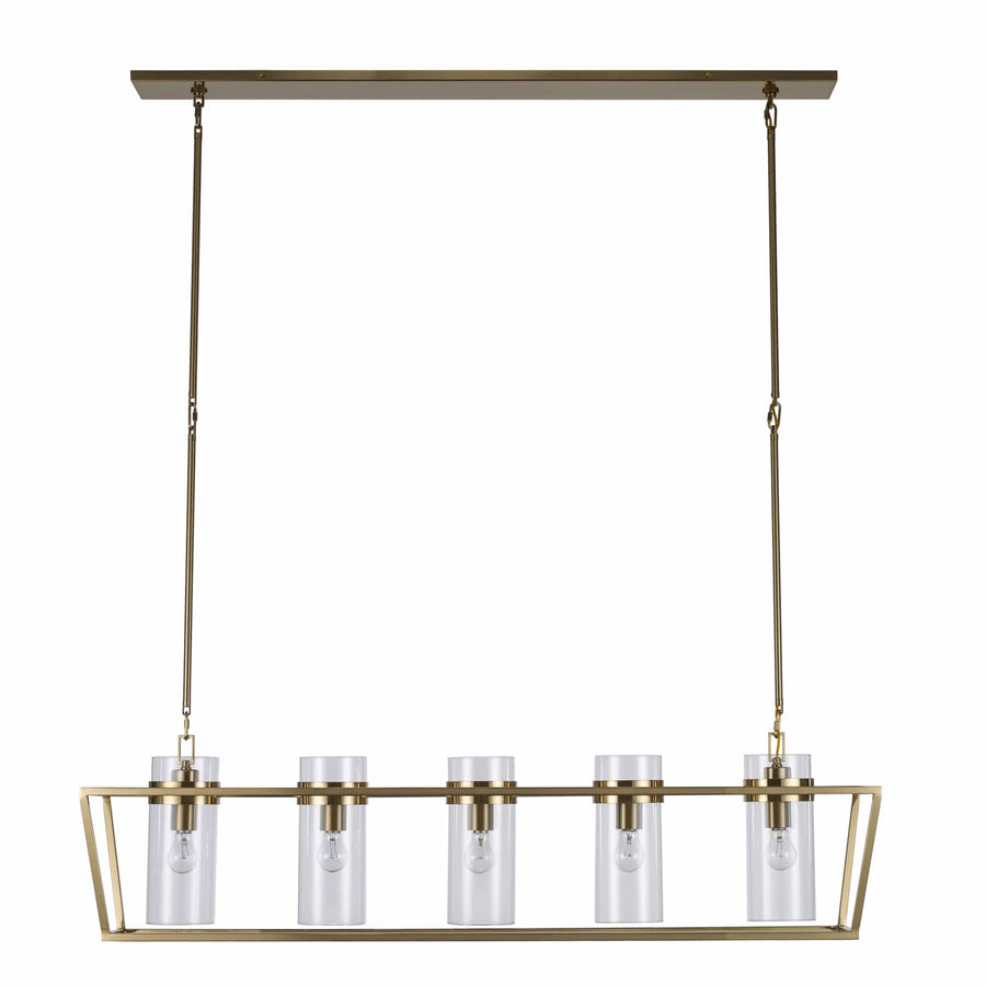 Trans Globe 4-Light Rael Wide - Antique Gold