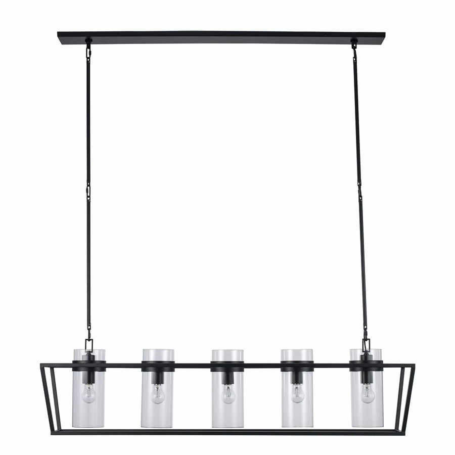 Trans Globe 4-Light Rael Wide - Black