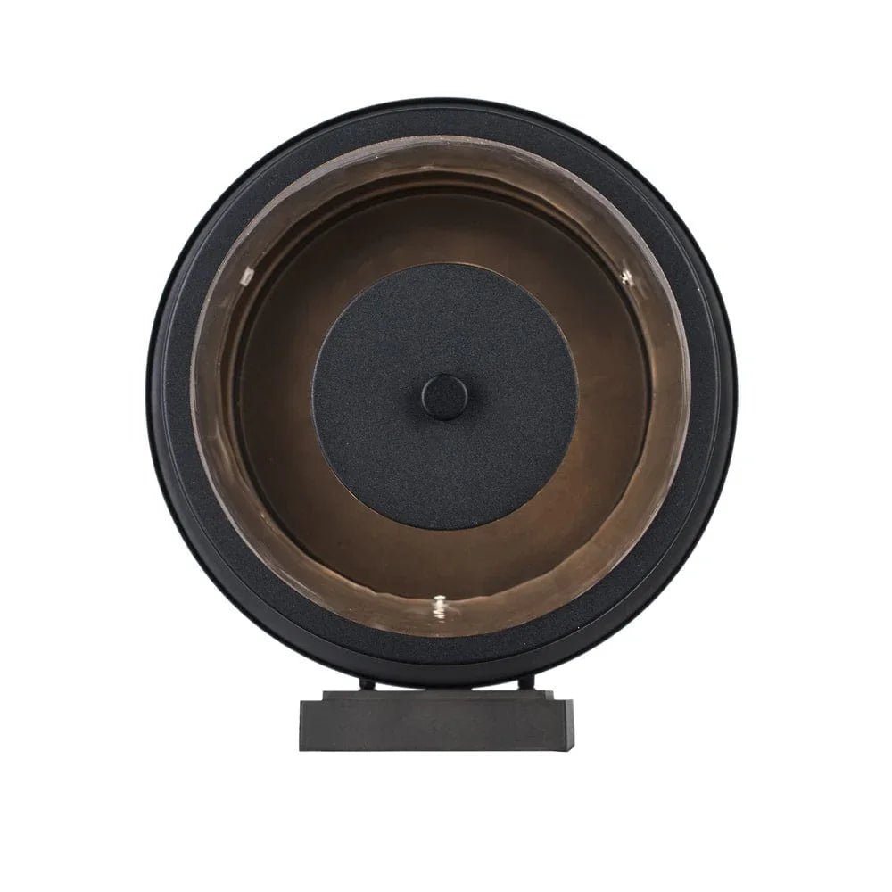 Trans Globe 4 Lt Out Wall Clear Fulted- Black