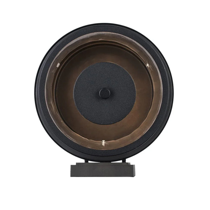 Trans Globe 4 Lt Out Wall Clear Fulted- Black