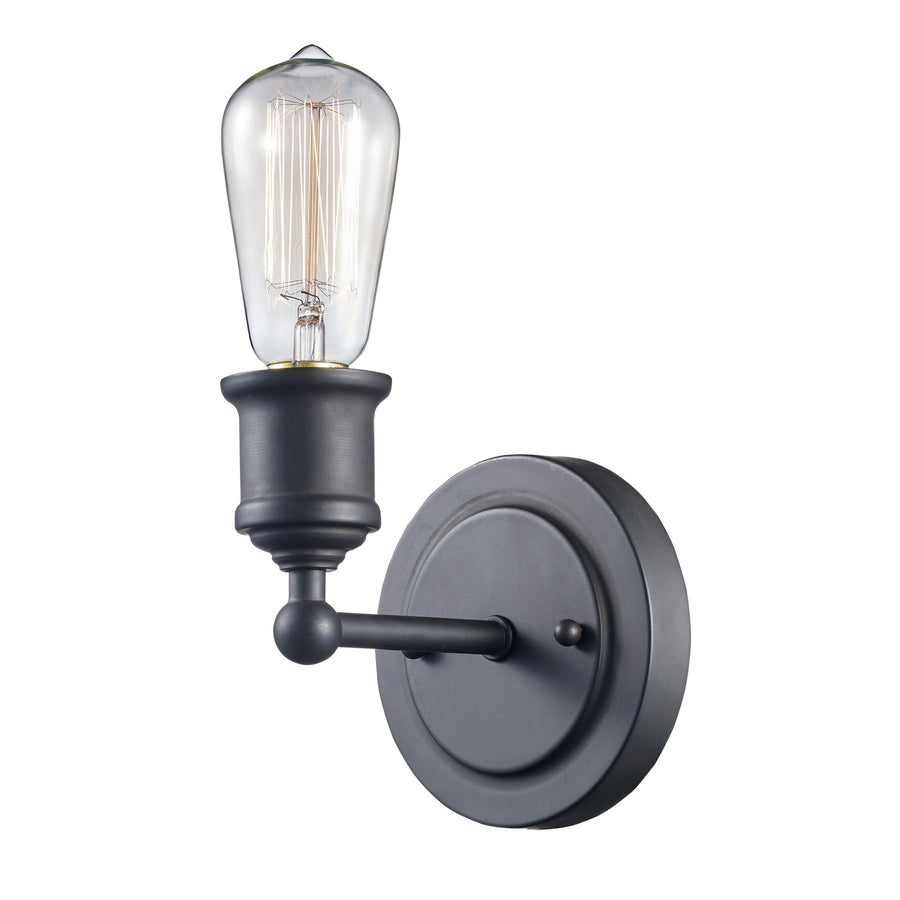 Trans Globe 5" wide Sconce Edison Classic - Rubbed Oil Bronze