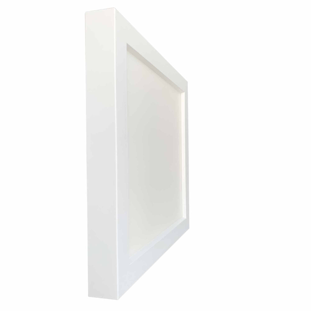 Trans Globe 6.5 In. Vanowen Too Flush Mount Square LED Ceiling Light with Frosted White Glass Lens - White