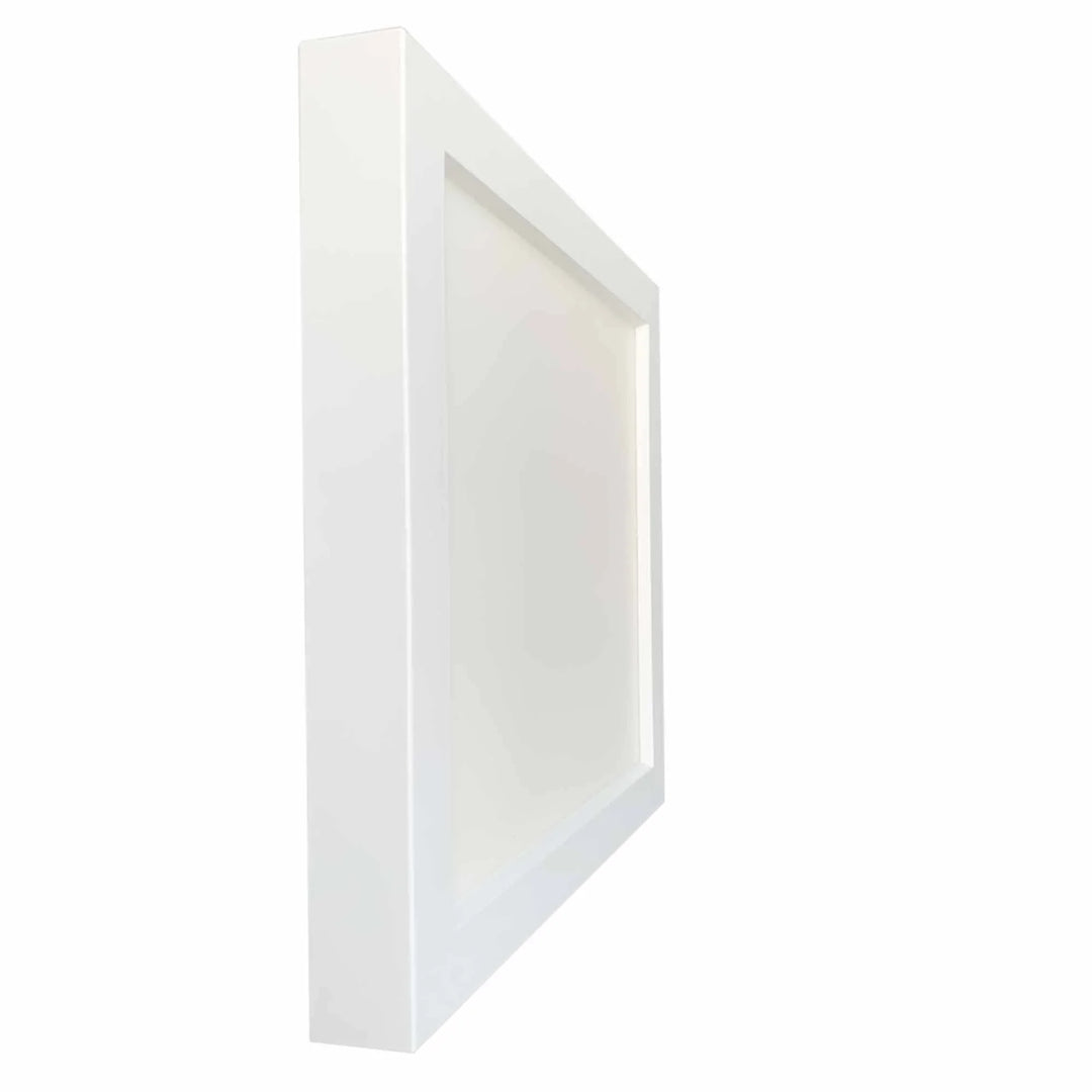 Trans Globe 6.5 In. Vanowen Too Flush Mount Square LED Ceiling Light with Frosted White Glass Lens - White