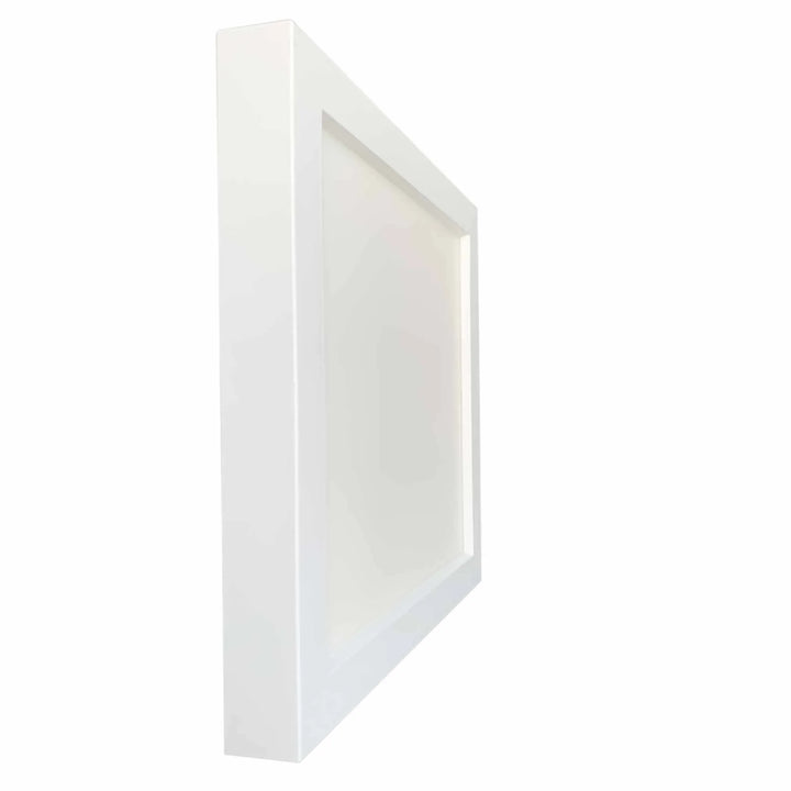 Trans Globe 6.5 In. Vanowen Too Flush Mount Square LED Ceiling Light with Frosted White Glass Lens - White