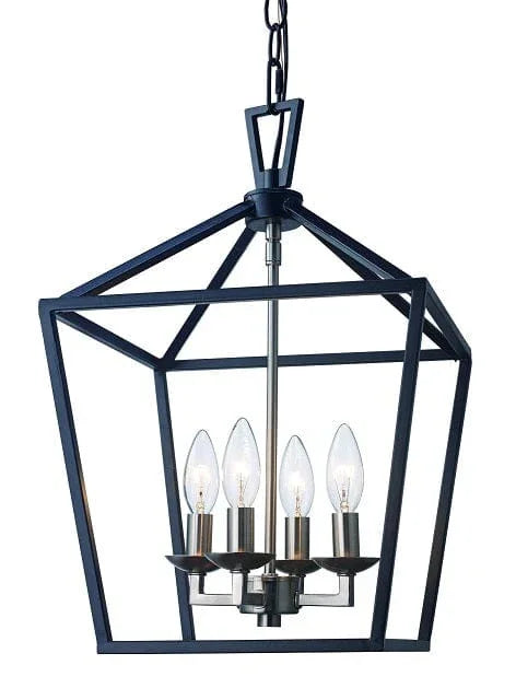 Bird cage style chandelier with eight exposed bulbs, polished chrome finish for modern dining room lighting