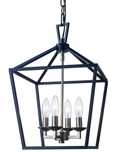 Trans Globe 8lt Style Bird Cage Chandelier -  Polished Chrome
