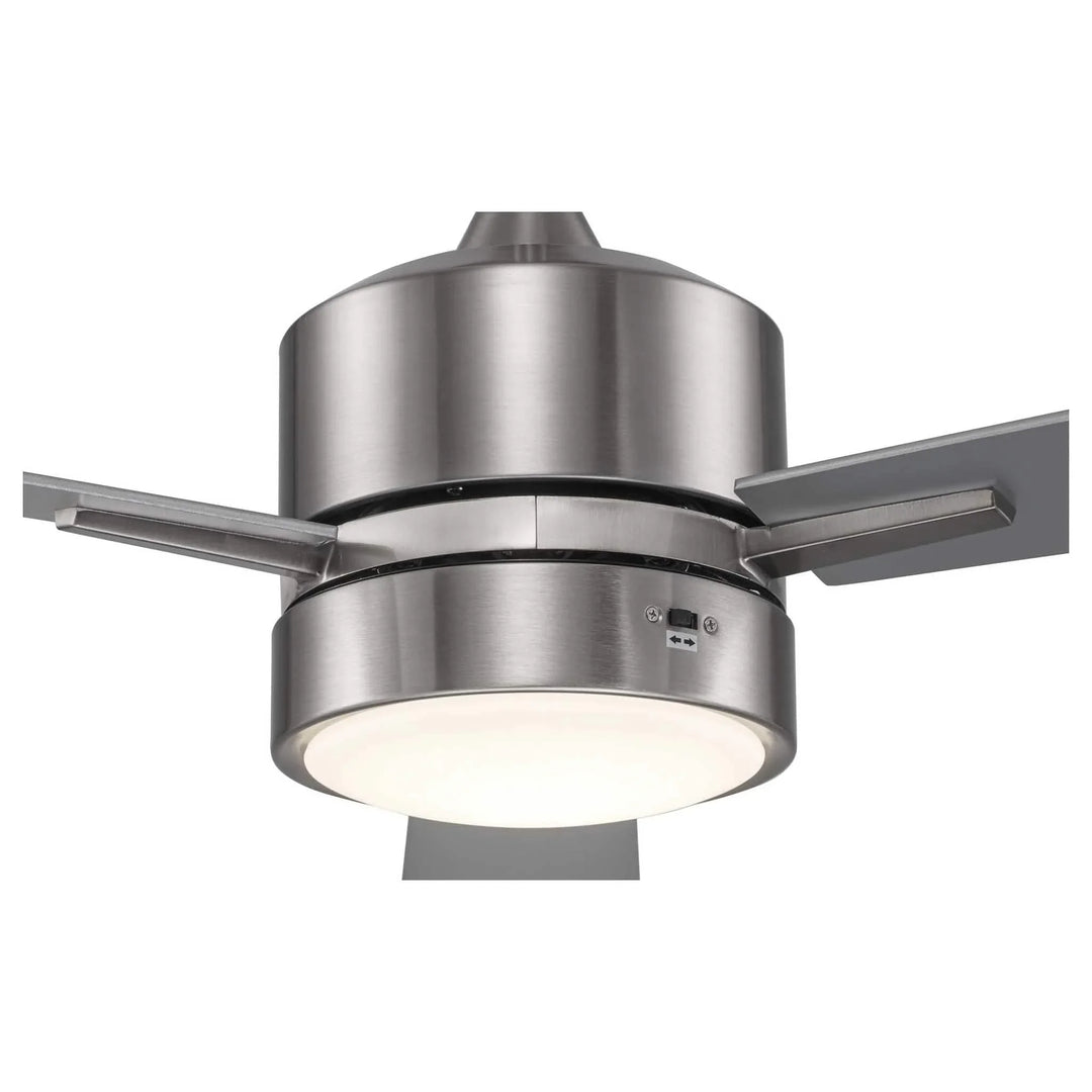 Trans Globe Arden 3-Blade Modern Ceiling Fan-Brushed Nickel
