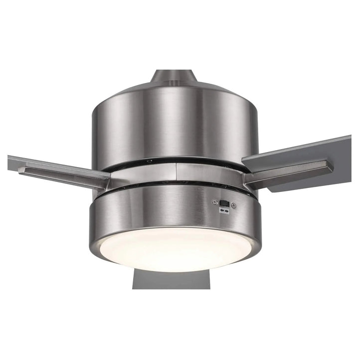 Trans Globe Arden 3-Blade Modern Ceiling Fan-Brushed Nickel