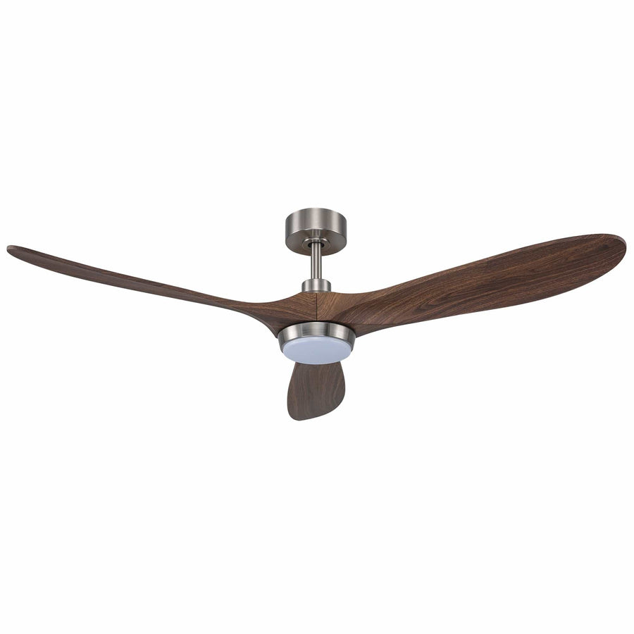 Trans Globe Arden 3-Blade Modern Ceiling Fan- Brushed Nickel