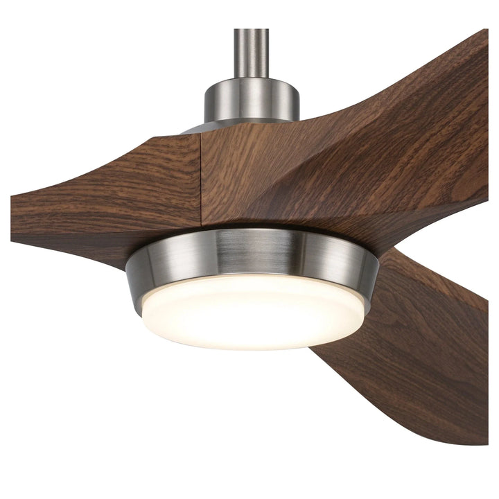 Trans Globe Arden 3-Blade Modern Ceiling Fan- Brushed Nickel