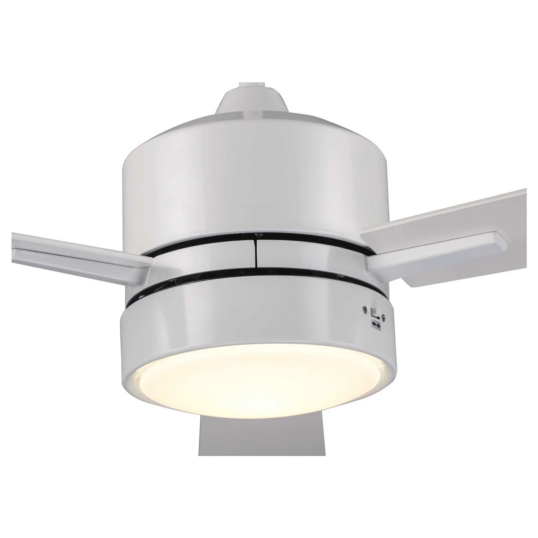 Trans Globe Arden 3-Blade Modern Ceiling Fan-White