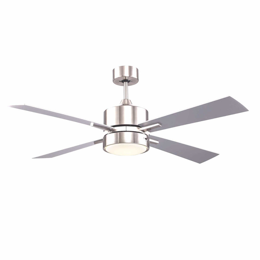 Trans Globe Arden 4-Blade Modern Ceiling Fan- Brushed Nickel