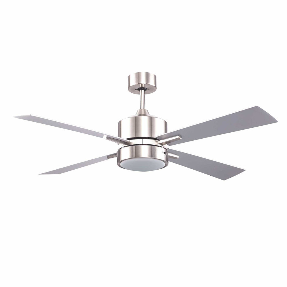 Trans Globe Arden 4-Blade Modern Ceiling Fan- Brushed Nickel