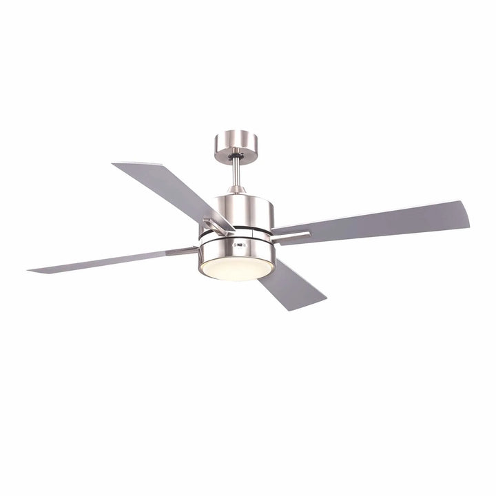 Trans Globe Arden 4-Blade Modern Ceiling Fan- Brushed Nickel