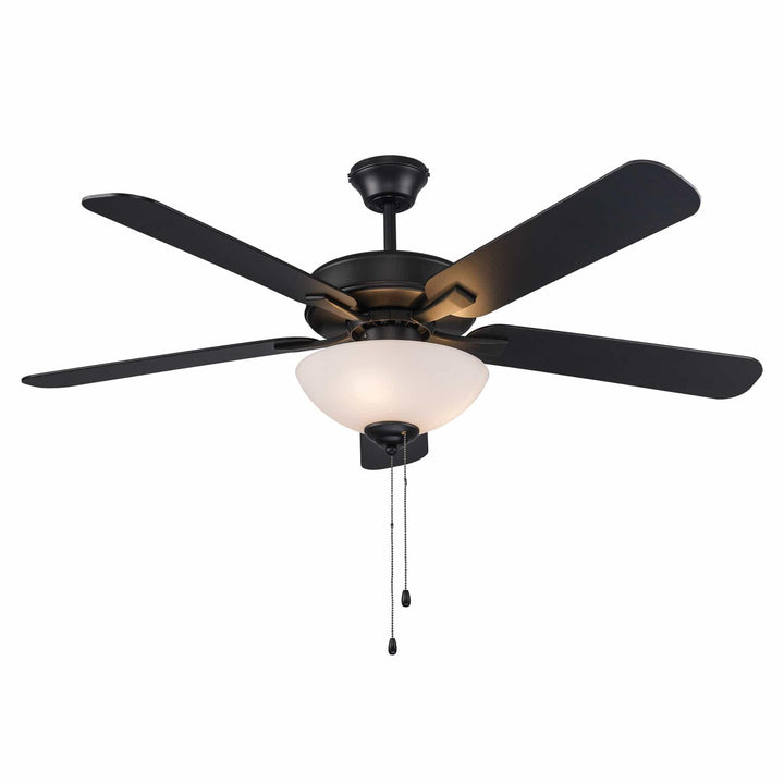 Trans Globe Arden 5-Blade Modern Ceiling Fan- Black