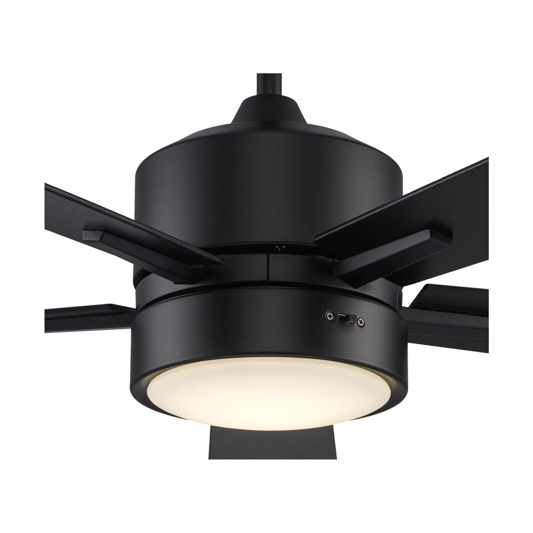 Trans Globe Arden 5-Blade Modern Ceiling Fan- Black