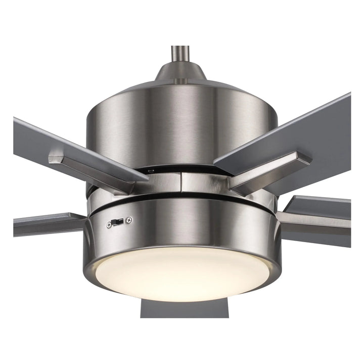 Trans Globe Arden 5-Blade Modern Ceiling Fan- Brushed Nickel
