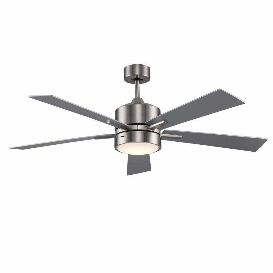 Trans Globe Arden 5-Blade Modern Ceiling Fan- Brushed Nickel