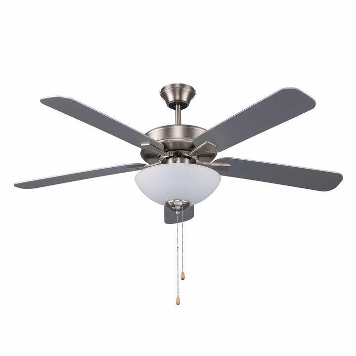 Trans Globe Arden 5-Blade Modern Ceiling Fan- Brushed Nickel