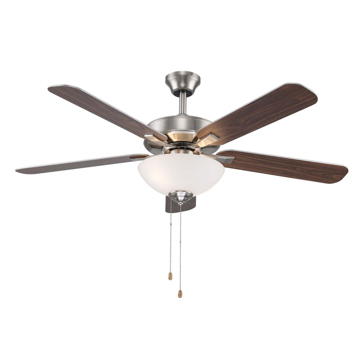 Trans Globe Arden 5-Blade Modern Ceiling Fan- Brushed Nickel