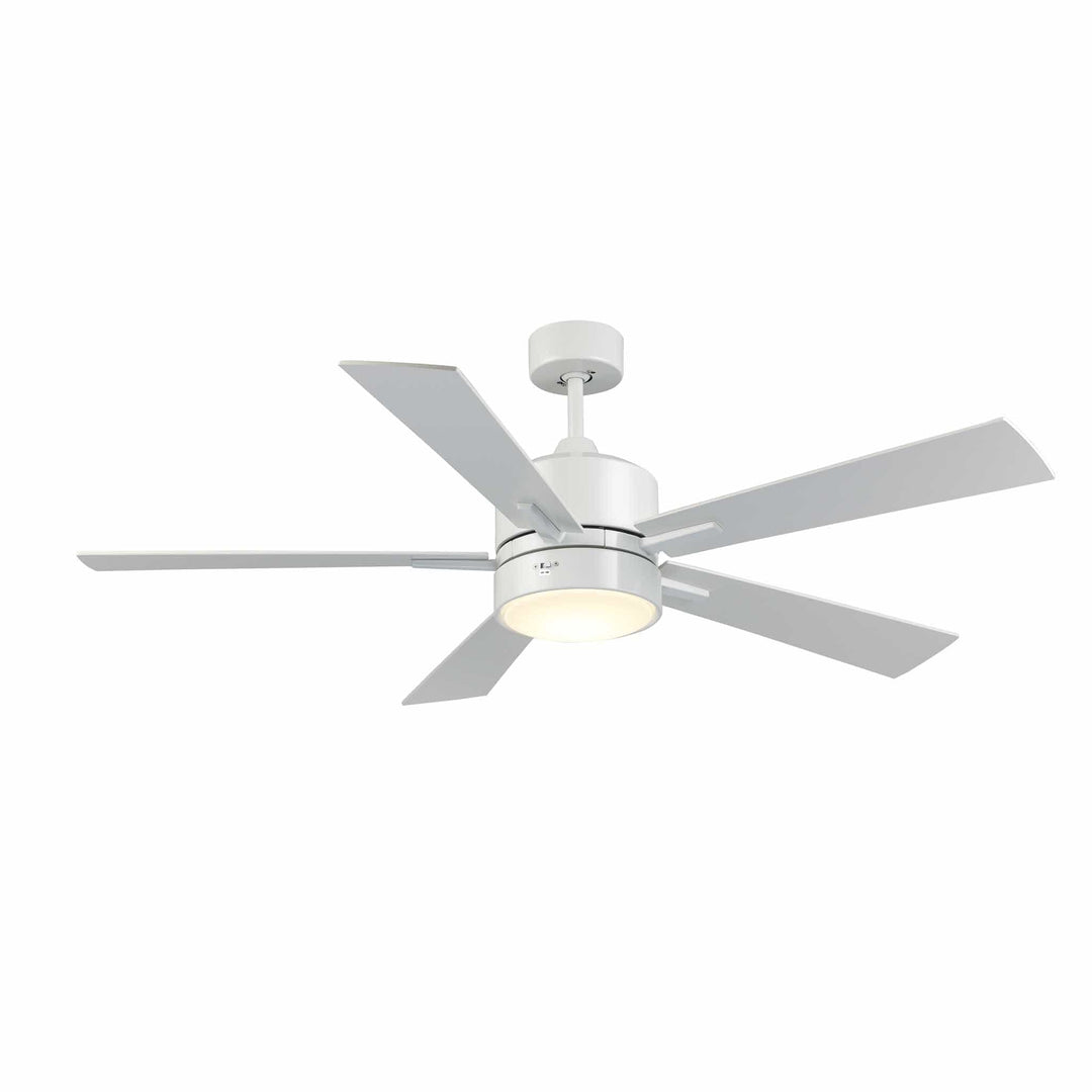 Trans Globe Arden 5-Blade Modern Ceiling Fan- White