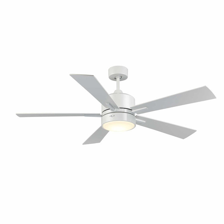 Trans Globe Arden 5-Blade Modern Ceiling Fan- White