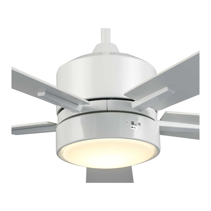 Trans Globe Arden 5-Blade Modern Ceiling Fan- White