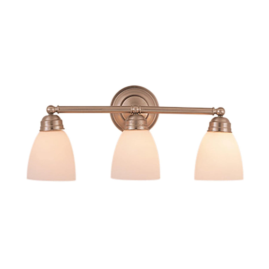 Trans Globe Ardmore 21.5" Vanity Bar Straight Arm White -Brushed Nickel