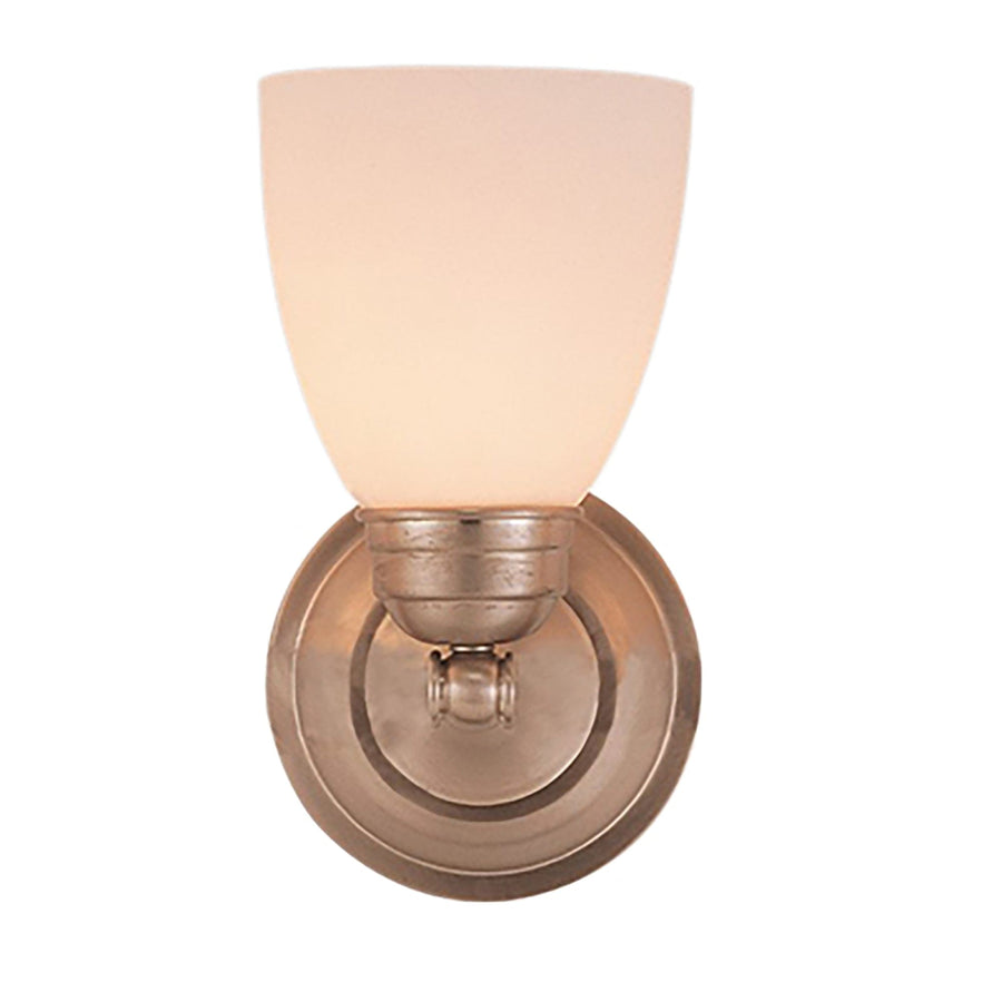Trans Globe Ardmore 7" Wall Sconce Straight Arm Frost - Brushed Nickel