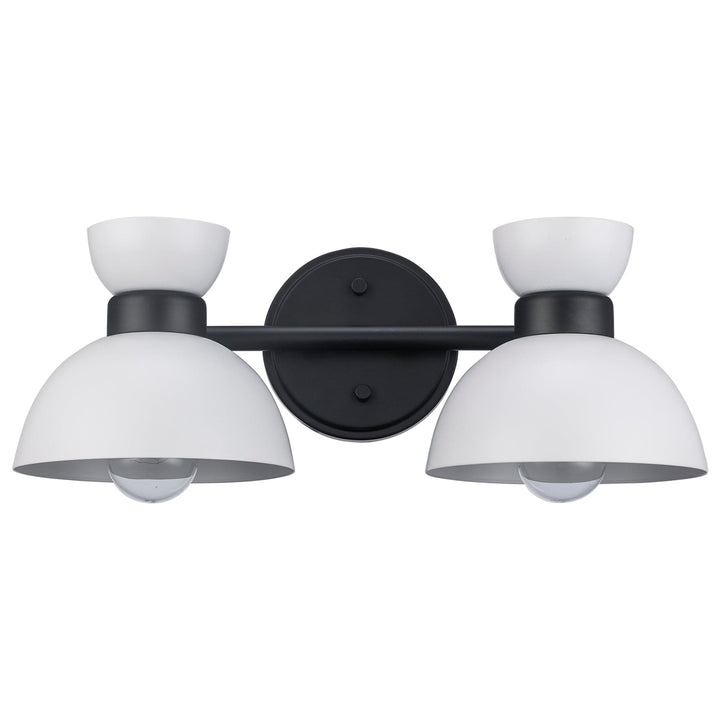 Trans Globe Azaria 2 - Light Vanity Double Metal Shade -White / Black