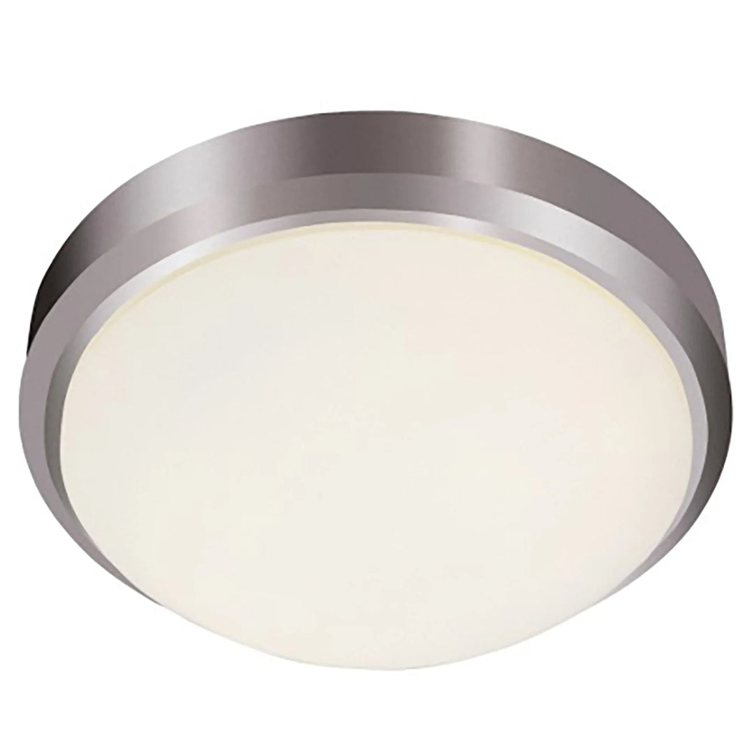 Trans Globe Bliss 15" Flushmount Qrtr Turn - Brushed Nickel