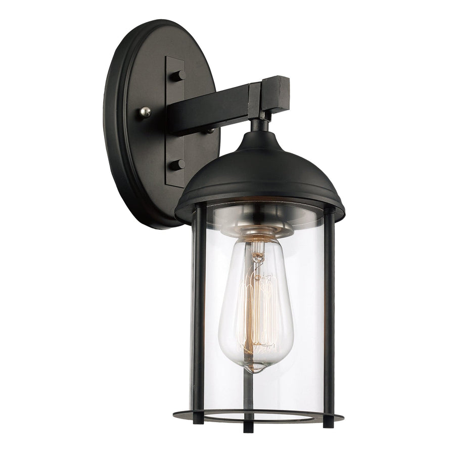 Trans Globe Blues 8" Wall Lantern - Black
