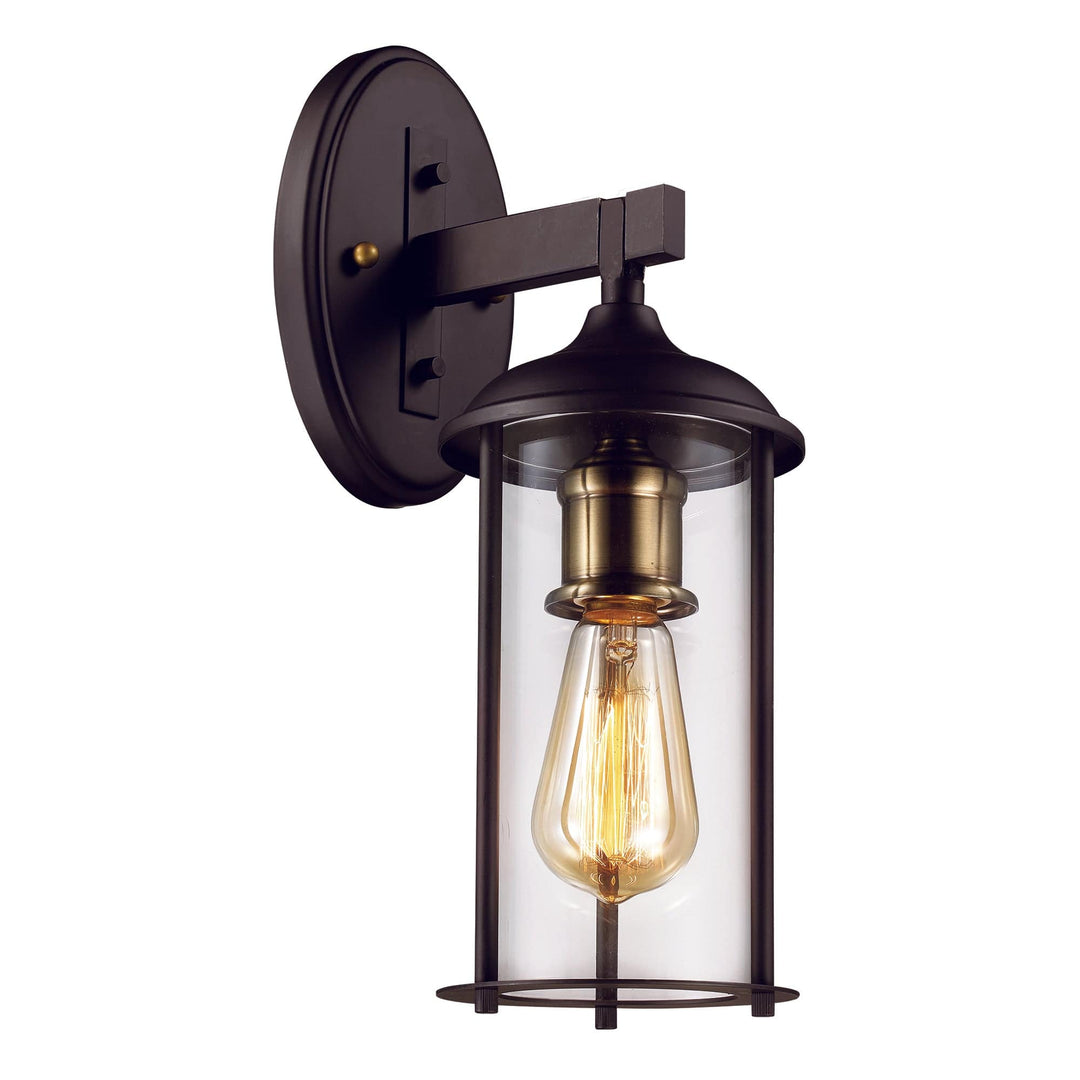 Trans Globe Blues 8" Wall Lantern -  Rubbed Oil Bronze