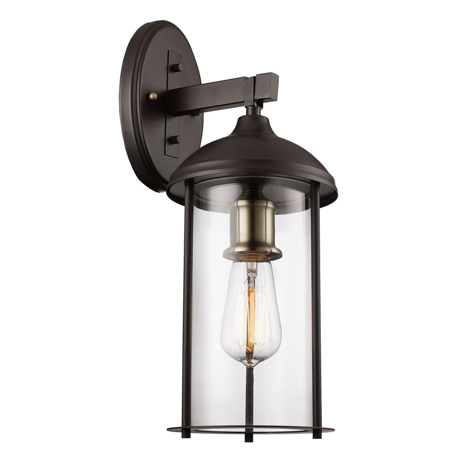 Trans Globe Blues 9" Wall Lantern -  Rubbed Oil Bronze