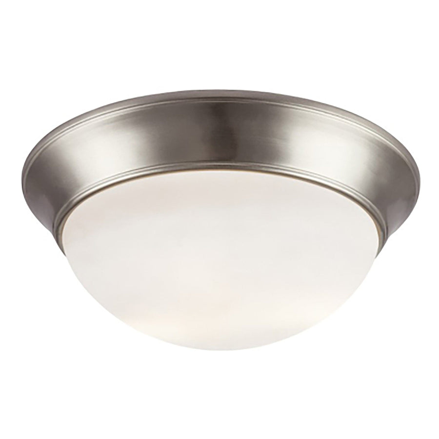 Trans Globe Bolton 14" Flush Mount - Brushed Nickel
