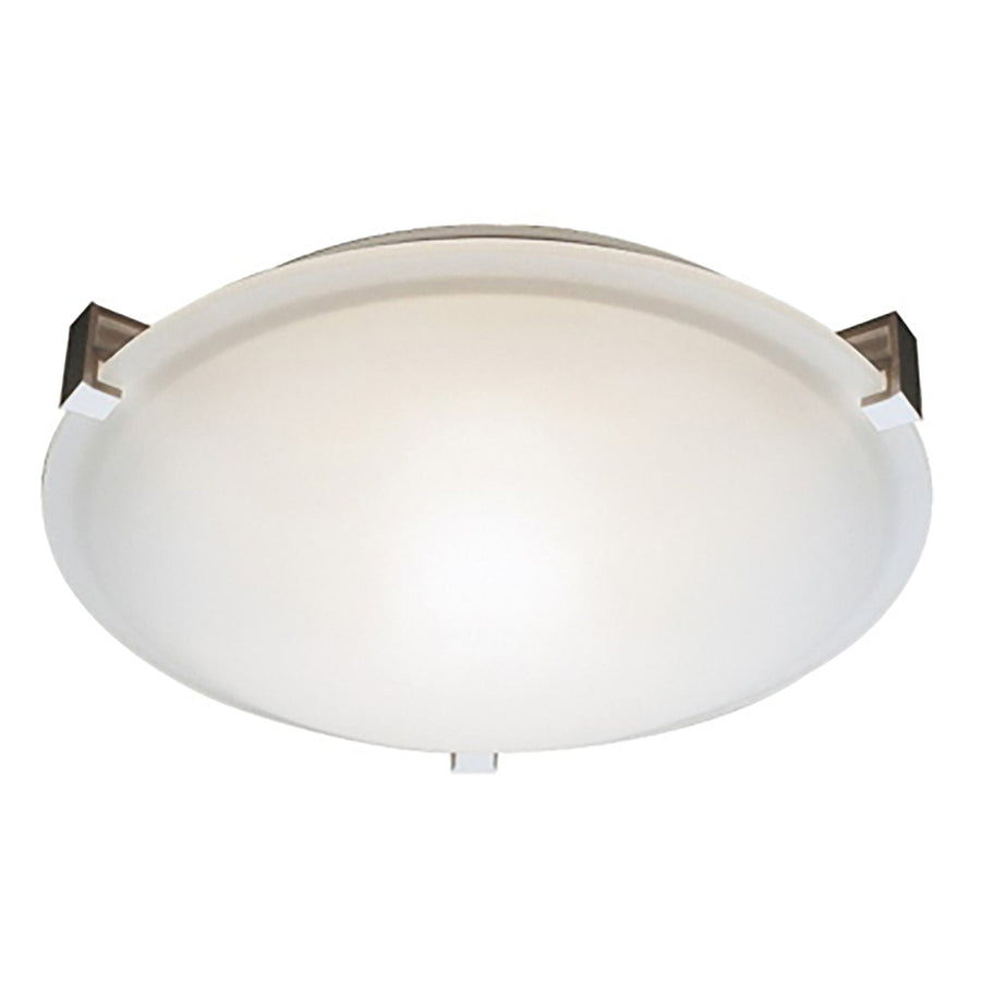 Trans Globe Bolton 14" Flush Mount - Brushed Nickel