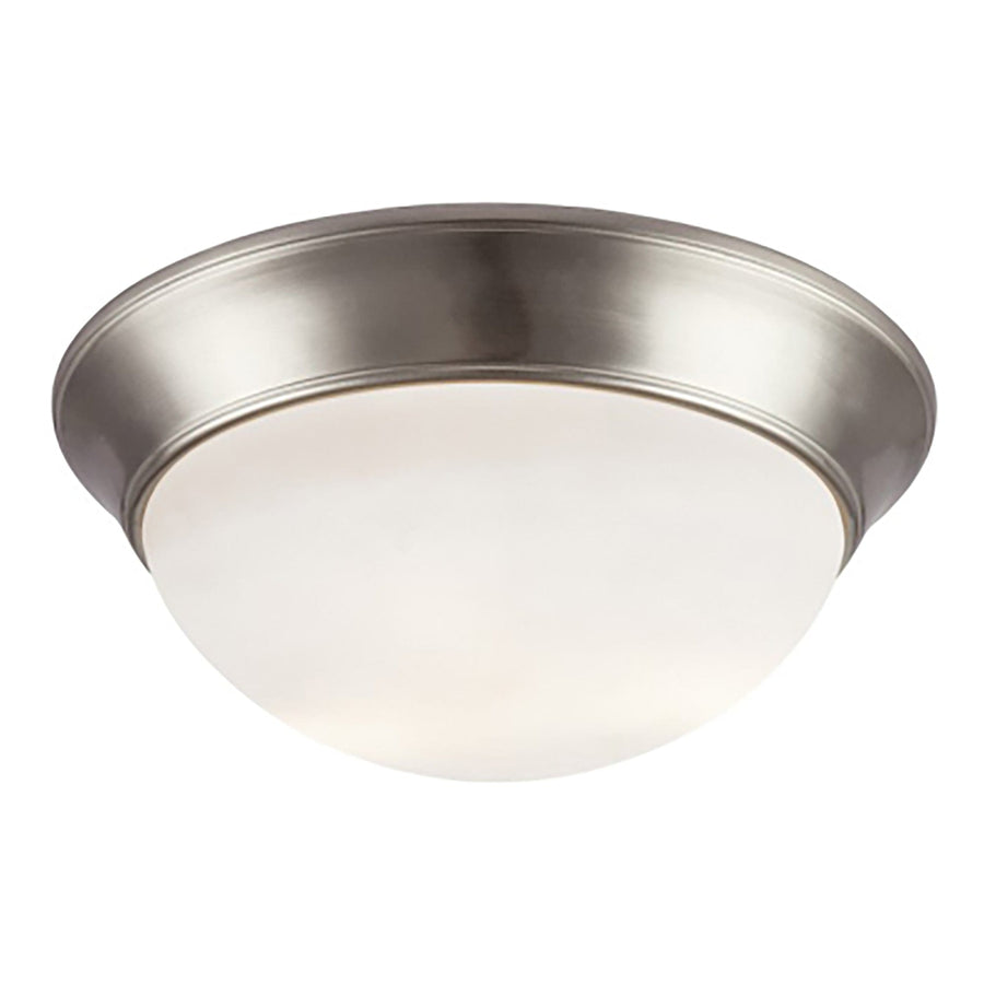 Trans Globe Bolton 16" FlushMount - Brushed Nickel