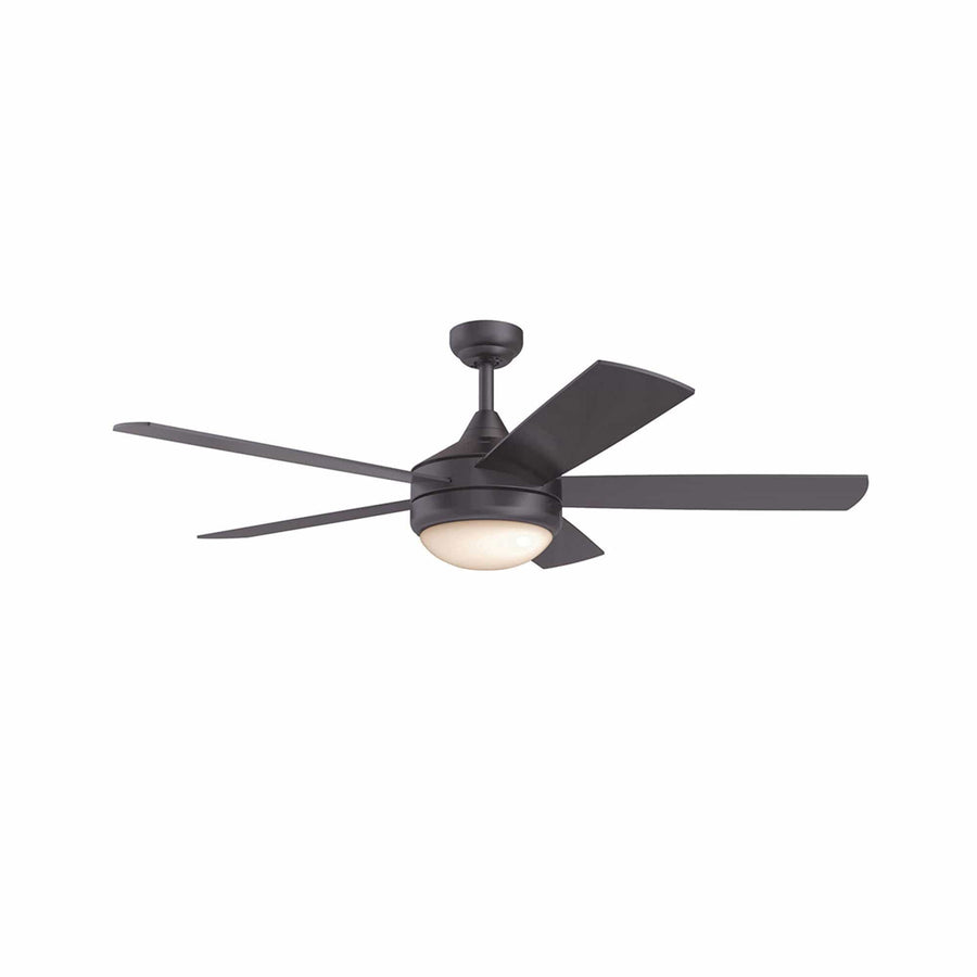 Trans Globe Cappleman 2-Light, 5-Blade Transitional Ceiling Fan - Black