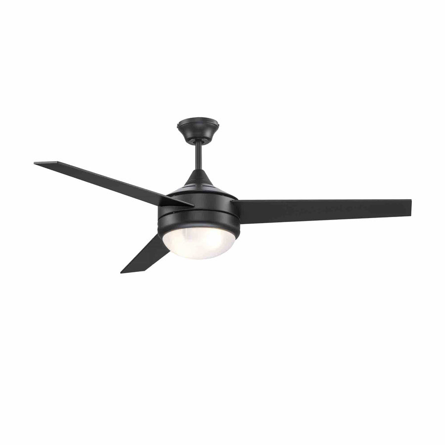 Trans Globe Cappleman 2-Light, 5-Blade Transitional Ceiling Fan - Black