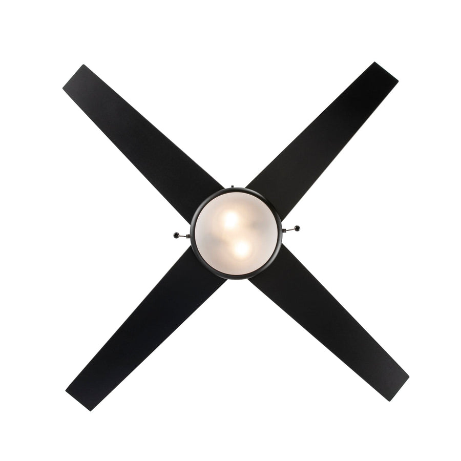 Trans Globe Cappleman Energy Star 4-Blade Transitional Ceiling Fan - Black