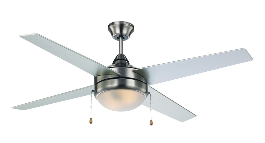 Trans Globe Cappleman Energy Star 4-Blade Transitional Ceiling Fan - Brushed Nickel